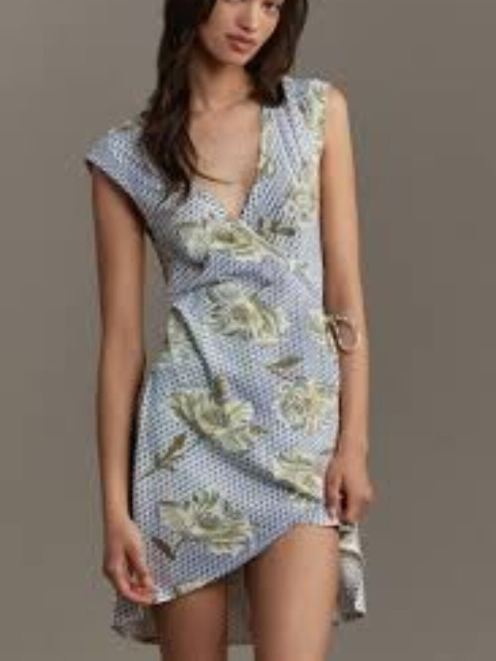NWT Anthropologie Daily Practice Montauk V-Neck Dress - Size Small Petite